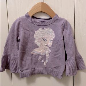 GAP Mauve Elsa Frozen Knit Sweater